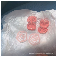 Shangjie Oem Joyas INS Mode unregelmäßige Blumenschmuck Ohrring Frauen Smart Rose Tulips Hengst Ohrringe Sommer Acrylohrringe